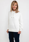 Monari Raised Wording Jumper, Off White