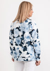 Monari Floral Print Sweatshirt, Blue Multi