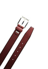 Monti London Mens Leather Belt, Bordeaux