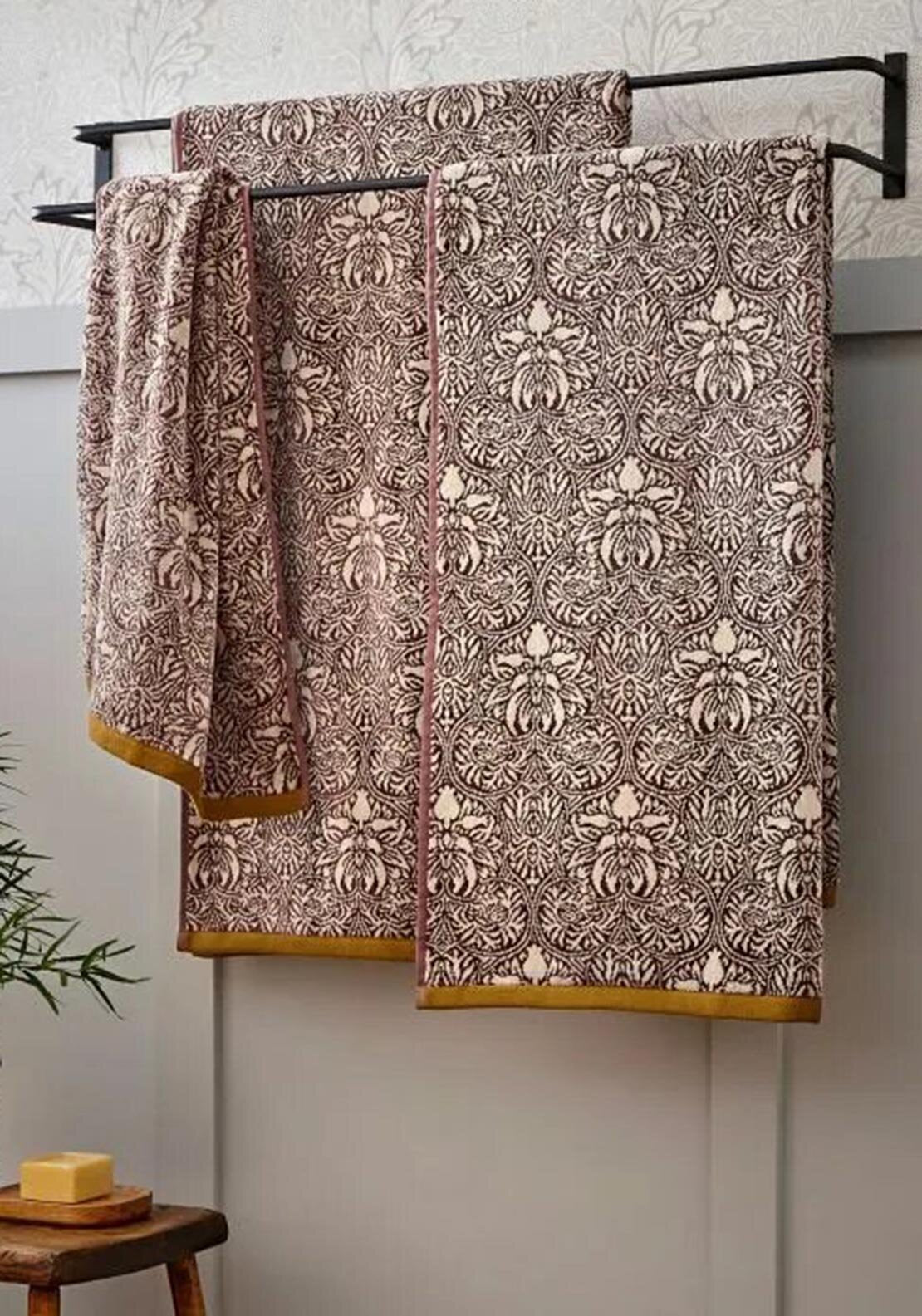 Morris & Co Crown Imperial Bath Sheet, Mulberry