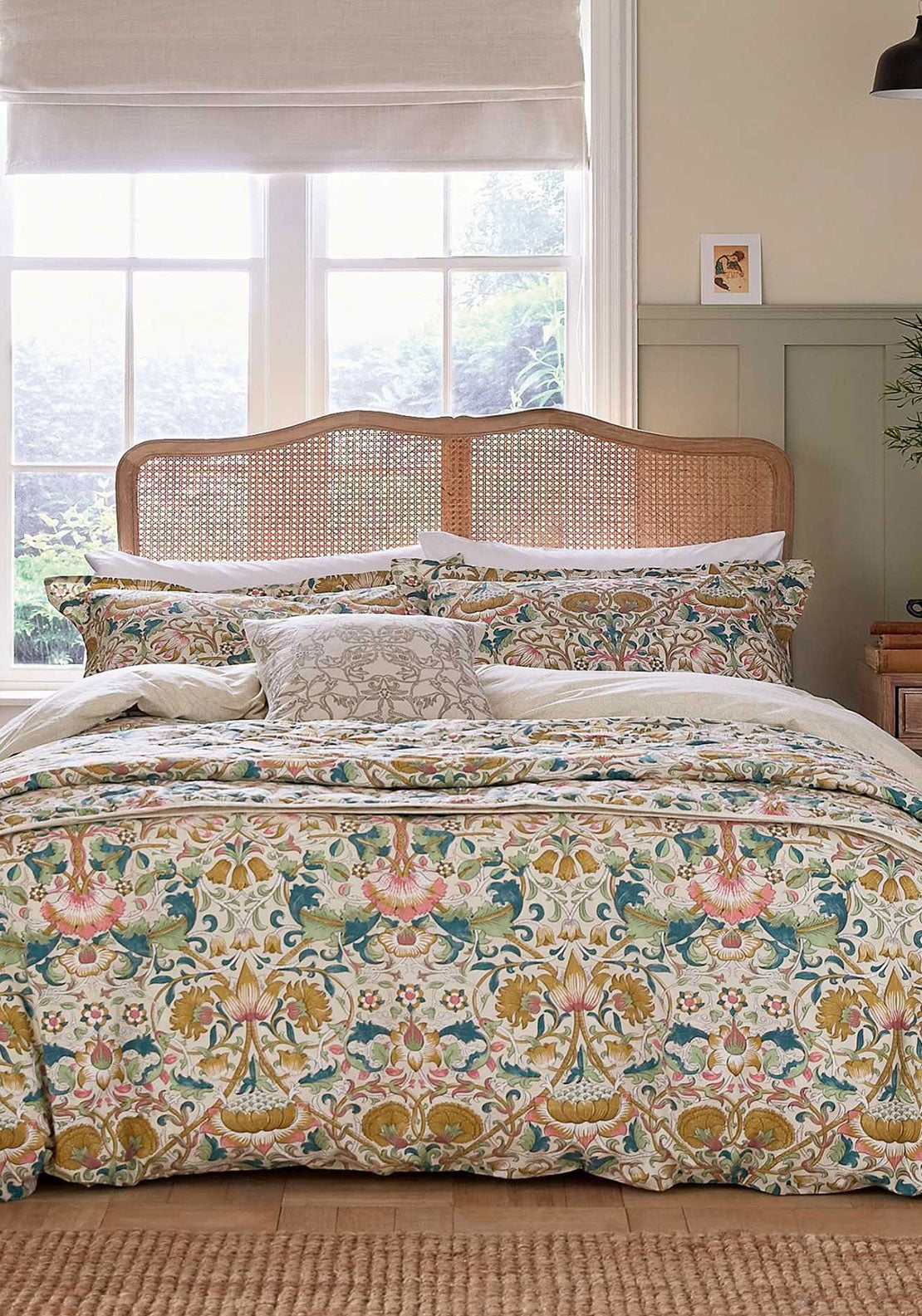 Morris & Co. Lodden Duvet Cover, Primrose & Thyme