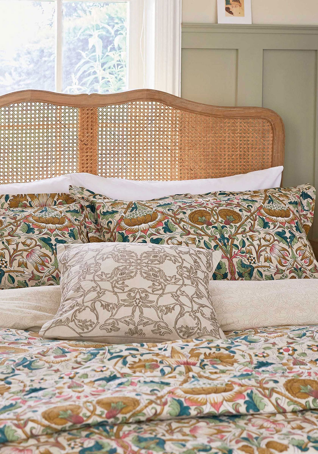 Morris & Co. Lodden Duvet Cover, Primrose & Thyme