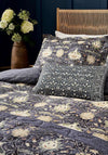 Morris & Co. Montreal Quilted Throw, Indigo & Slate