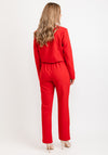Seventy1 Cropped Jacket Two Piece Suit, Red