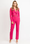 Seventy1 Cropped Jacket Two Piece Suit, Pink