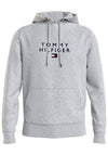 Tommy Hilfiger Stacked Tommy Flag Hoodie, Medium Grey