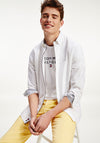 Tommy Hilfiger Organic Oxford Mini Print Shirt, White