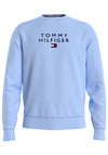 Tommy Hilfiger Stacked Tommy Flag Sweater, Sweet Blue