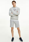 Tommy Hilfiger Stacked Tommy Flag Sweater, Medium Grey