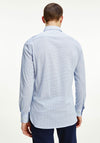 Tommy Hilfiger Printed Knitted Shirt, Blue & White