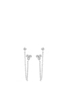 MYA BAY Taj Mahal Double Studded Earrings, Silver