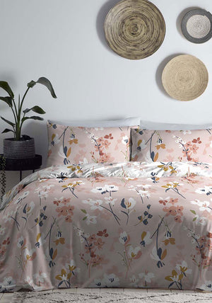 Appletree Madelyn Duvet Cover & Pillowcase Set, Pink