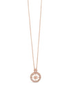 Absolute Embellished Compass Necklace, Rose Gold