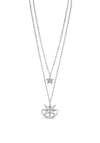 Absolute Star & Moon Necklace, Silver