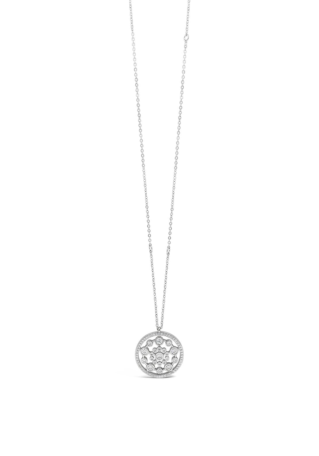 Absolute Long Rose Collection Necklace, Silver