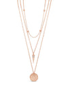 Absolute Sun Locket & Spike Pendant Necklace, Rose Gold