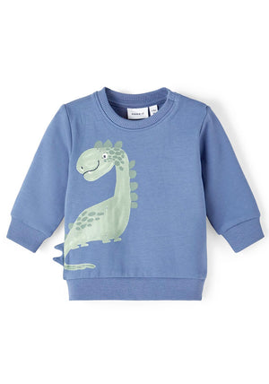 Name It Baby Boy Tas Long Sleeve Sweater, Bijou Blue