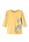 Name It Baby Boy Tummy Long Sleeve Top, Amber Gold