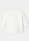 Name It Baby Boy Tummy Long Sleeve Top, White Alyssum