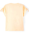 Name It Kid Girl Fatime Short Sleeve Loose Tee, Peach Nectar
