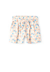 Name It Kid Girl Felulle IDA Floral Shorts, Peach Nectar