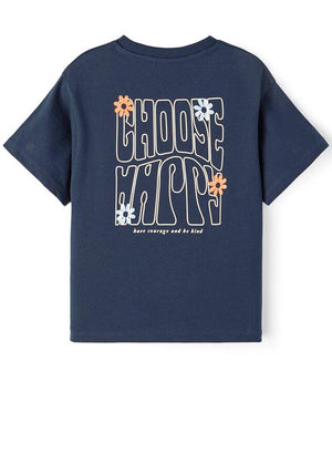 Name It Kid Girl Talilone Short Sleeve Top, Dark Sapphire