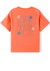 Name It Kid Girl Talilone Short Sleeve Top, Tigerlily