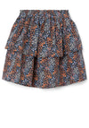 Name It Kid Girl Tammi Floral Skirt, Dark Sapphire