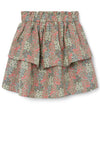 Name It Kid Girl Tammi Floral Skirt, Dried Sage