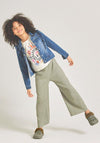 Name It Kid Girl Toduno Wide Pant, Dried Sage