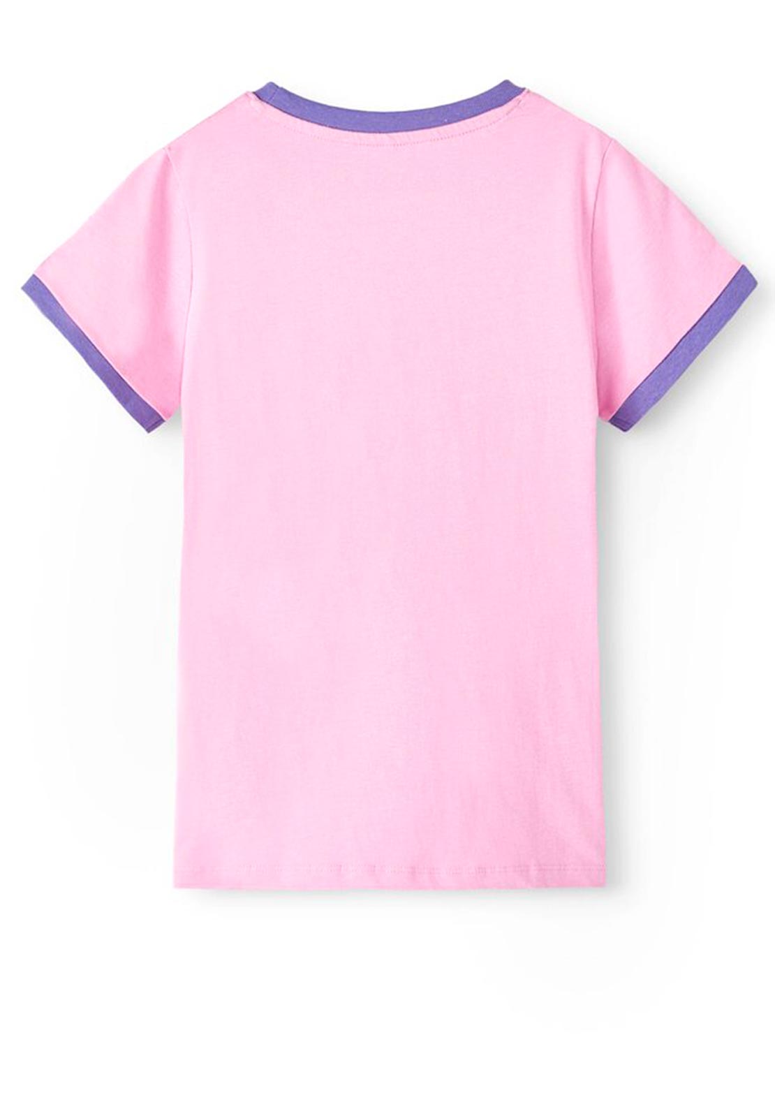 Name It Kid Girl Vilea Short Sleeve Tee, Cyclamen