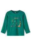 Name It Mini Boy Teis Long Sleeve Top, Forest Biome