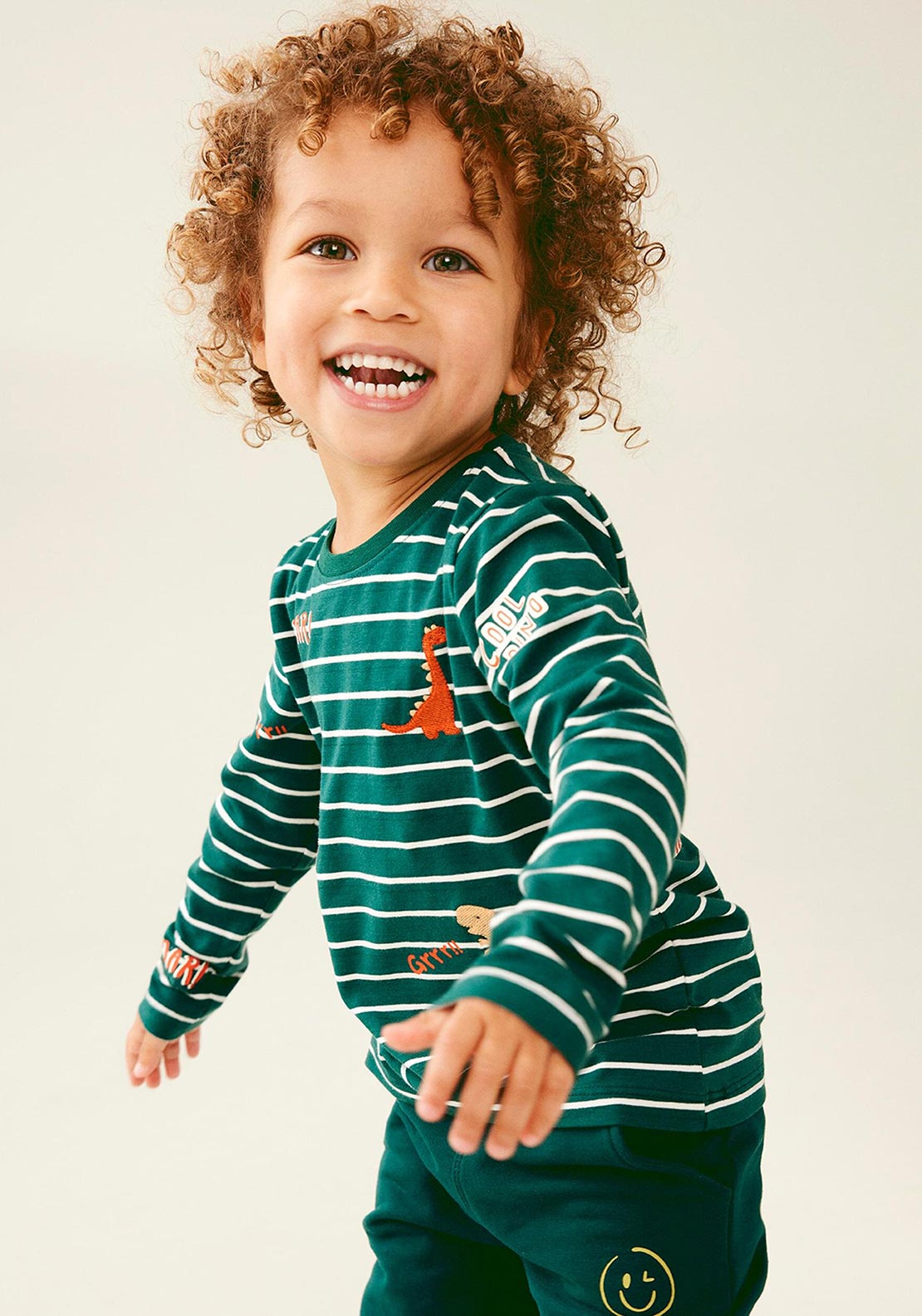 Name It Mini Boy Tenne Long Sleeve Top, Forest Biome