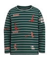 Name It Mini Boy Tenne Long Sleeve Top, Forest Biome