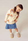Name It Mini Girl Becky Denim Skirt, Medium Blue Denim