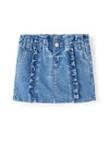 Name It Mini Girl Becky Denim Skirt, Medium Blue Denim