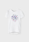 Name It Mini Girl Dorella Short Sleeve Tunic, Bright White