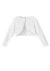 Name It Mini Girl Fulette Knit Bolero Cardigan, Bright White