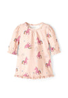 Name It Baby Girl Tanna Long Sleeve Dress, Rose Smoke