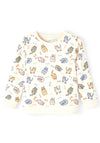 Name It Mini Girl Tine Cat Sweater, Buttercream