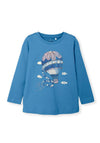 Name It Mini Girl Veen Long Sleeve Top, Ebb and Flow
