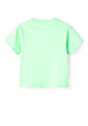Name It Kid Girl Datine Loose Fit T-Shirt, Green Ash