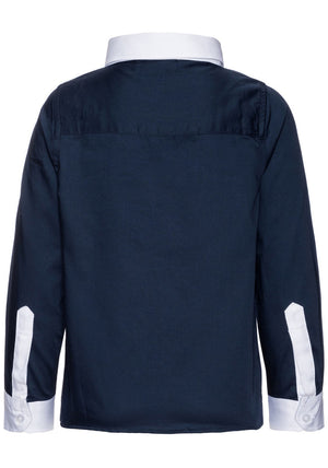 Name It Mini Boys Peller Shirt, Navy