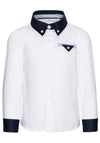 Name It Mini Boys Peller Shirt, White