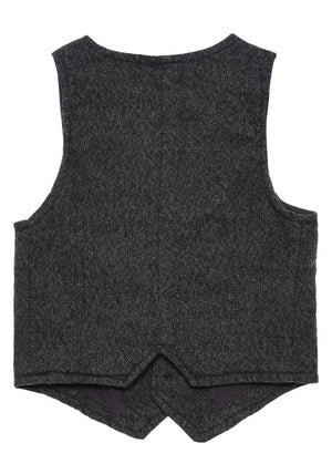 Name It Mini Boys William Waistcoat, Dark Grey