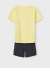 Name It Mini Boys Jerl Beach Print T-Shirt and Shorts, Snapdragon