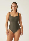 Naturana Mastectomy Swimsuit, Khaki Green