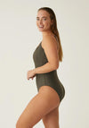 Naturana Mastectomy Swimsuit, Khaki Green