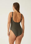 Naturana Mastectomy Swimsuit, Khaki Green