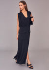 Naya Layered Bodice Maxi Dress, Black